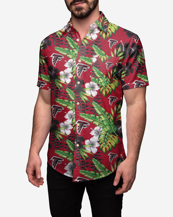 Atlanta Falcons Floral Button Up Shirt FOCO S - FOCO.com