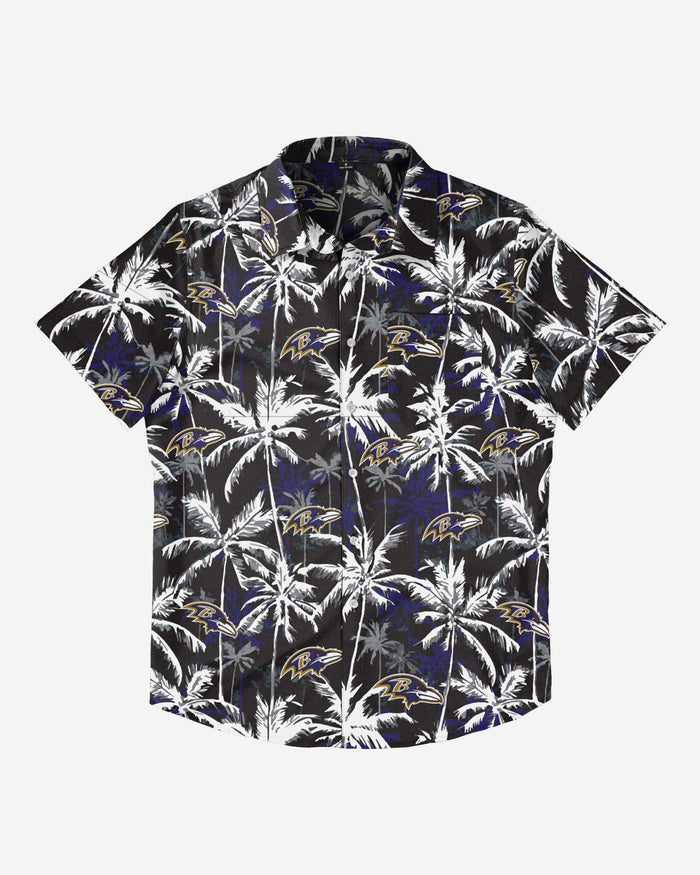 Baltimore Ravens Black Floral Button Up Shirt FOCO - FOCO.com