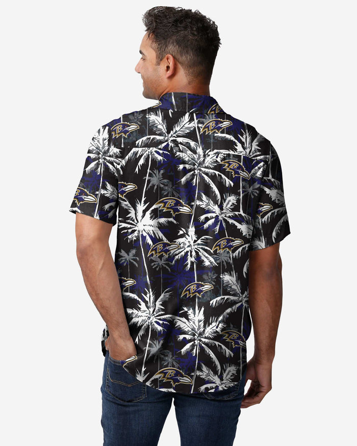 Baltimore Ravens Black Floral Button Up Shirt FOCO - FOCO.com