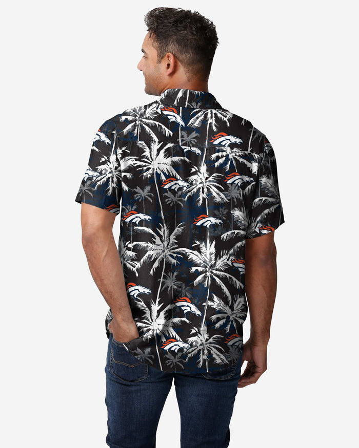 Denver Broncos Black Floral Button Up Shirt FOCO - FOCO.com