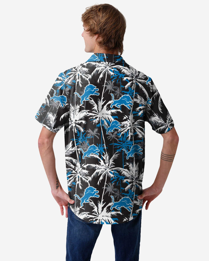 Detroit Lions Black Floral Button Up Shirt FOCO - FOCO.com