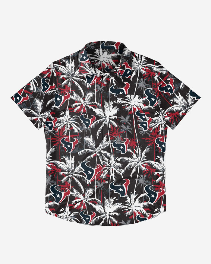 Houston Texans Black Floral Button Up Shirt FOCO - FOCO.com