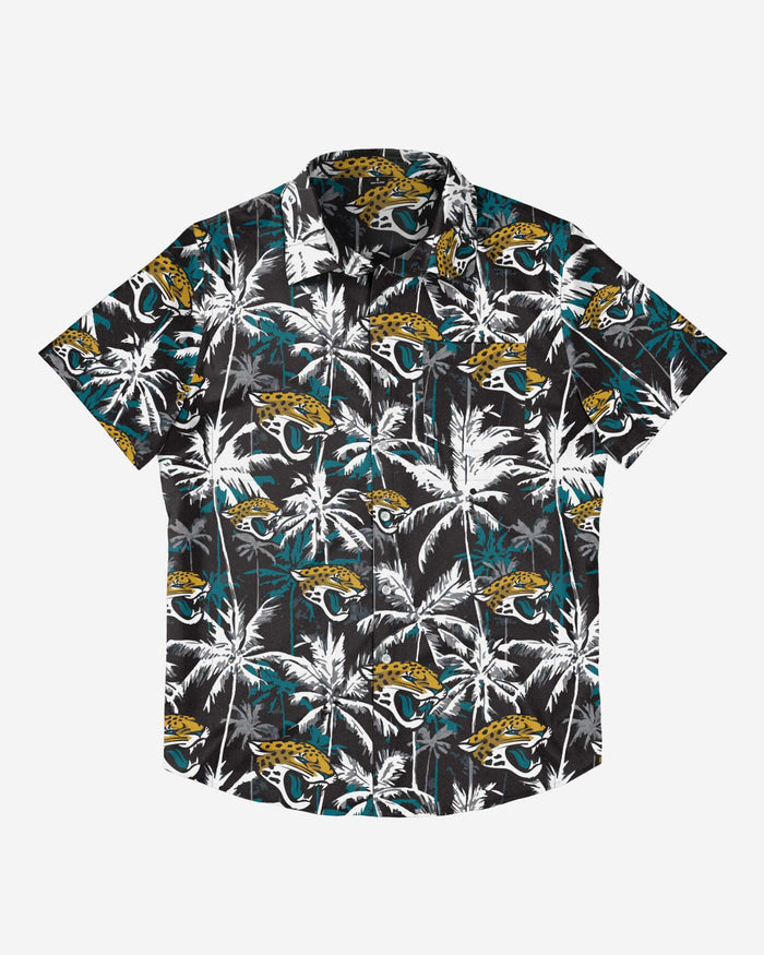 Jacksonville Jaguars Black Floral Button Up Shirt FOCO - FOCO.com