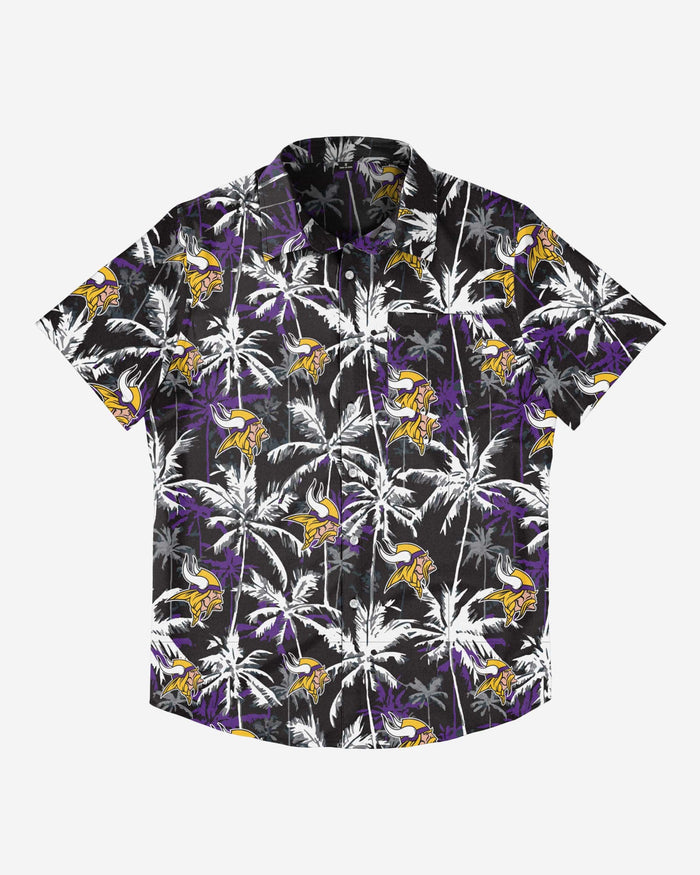 Minnesota Vikings Black Floral Button Up Shirt FOCO - FOCO.com