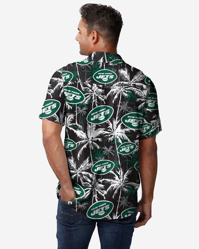 New York Jets Black Floral Button Up Shirt FOCO - FOCO.com