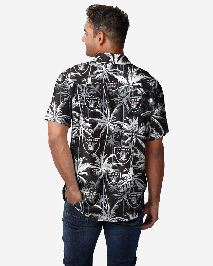 Las Vegas Raiders Black Floral Button Up Shirt FOCO - FOCO.com