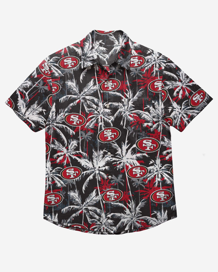 San Francisco 49ers Black Floral Button Up Shirt FOCO - FOCO.com