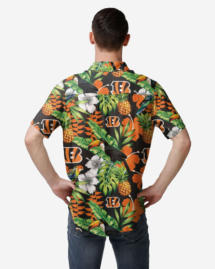 Cincinnati Bengals Floral Button Up Shirt FOCO - FOCO.com