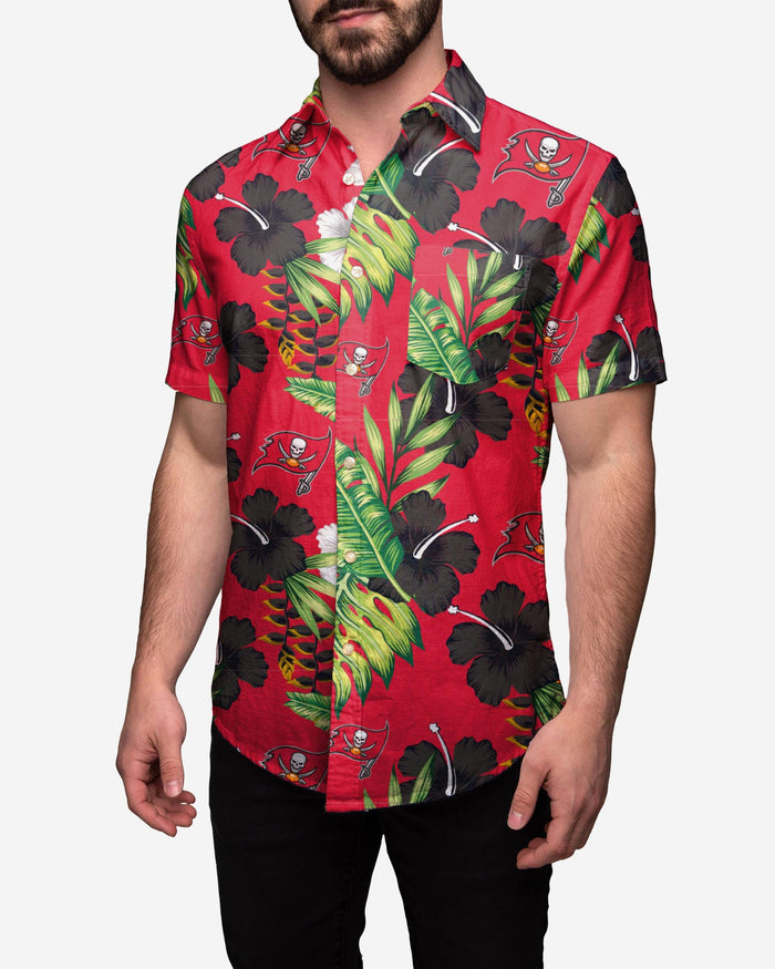 Tampa Bay Buccaneers Floral Button Up Shirt FOCO S - FOCO.com