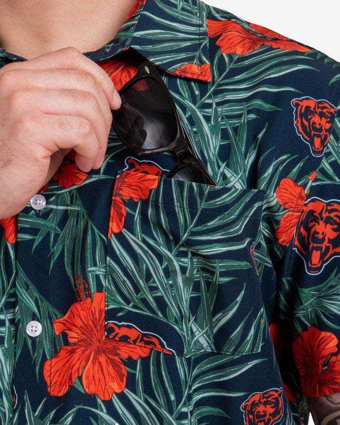 Chicago Bears Hibiscus Button Up Shirt FOCO - FOCO.com