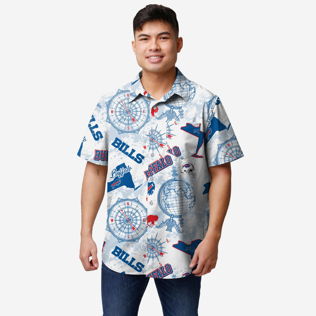 Buffalo Bills Mercader Button Up Shirt FOCO S - FOCO.com