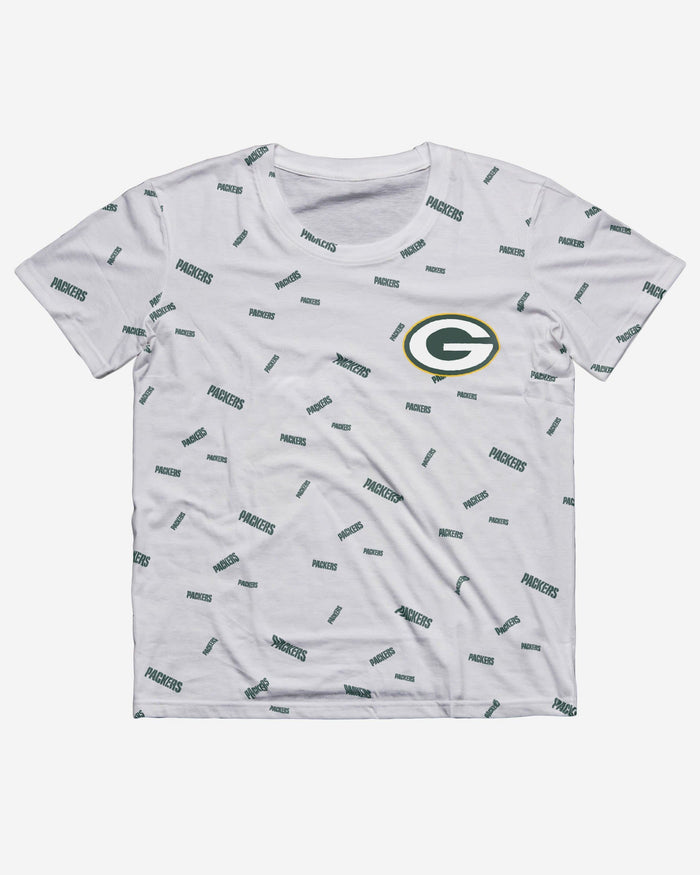 Green Bay Packers Mini Wordmark T-Shirt FOCO - FOCO.com