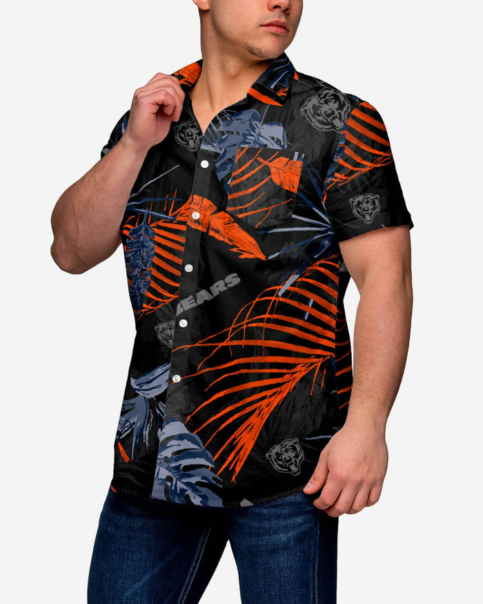 Chicago Bears Neon Palm Button Up Shirt FOCO S - FOCO.com