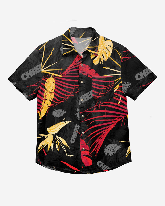 Kansas City Chiefs Neon Palm Button Up Shirt FOCO - FOCO.com