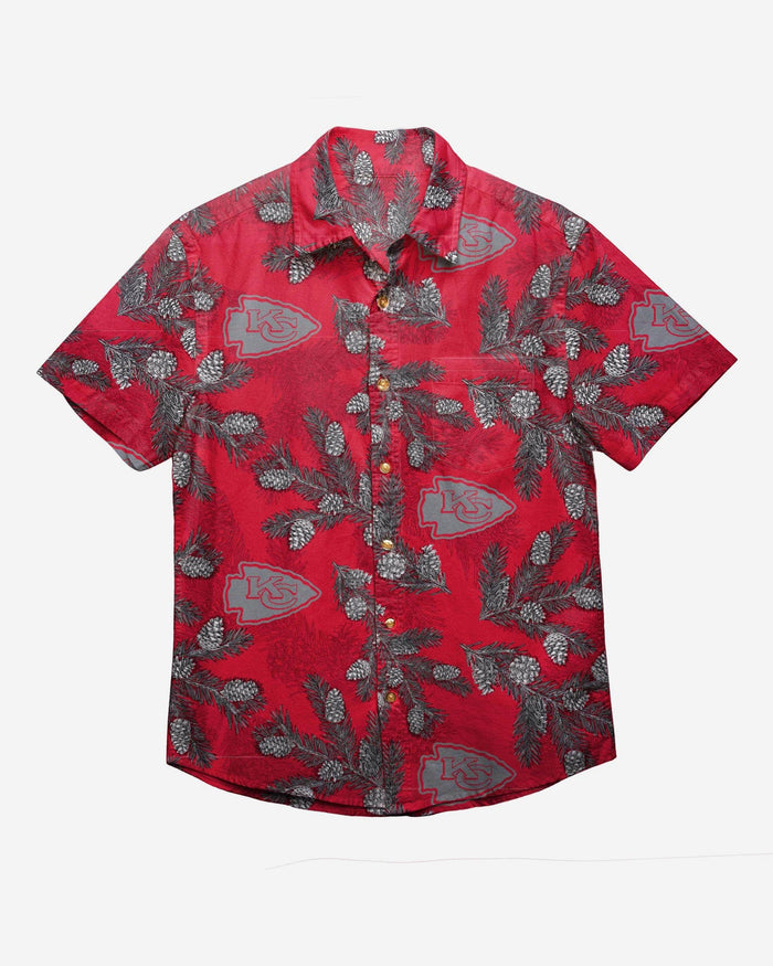 Kansas City Chiefs Pinecone Button Up Shirt FOCO - FOCO.com