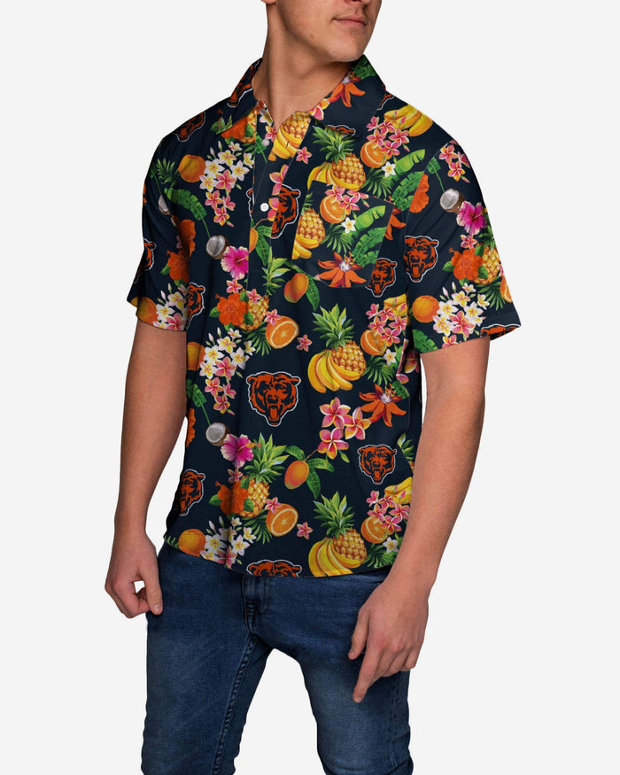 Chicago Bears Fruit Flair Short Sleeve Polo Shirt FOCO - FOCO.com