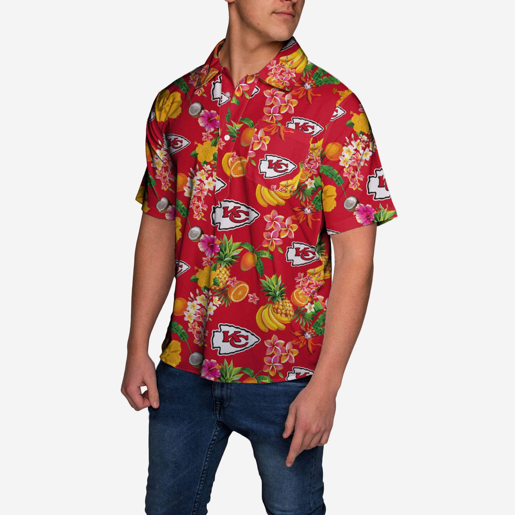 Kansas City Chiefs Fruit Flair Short Sleeve Polo Shirt FOCO - FOCO.com