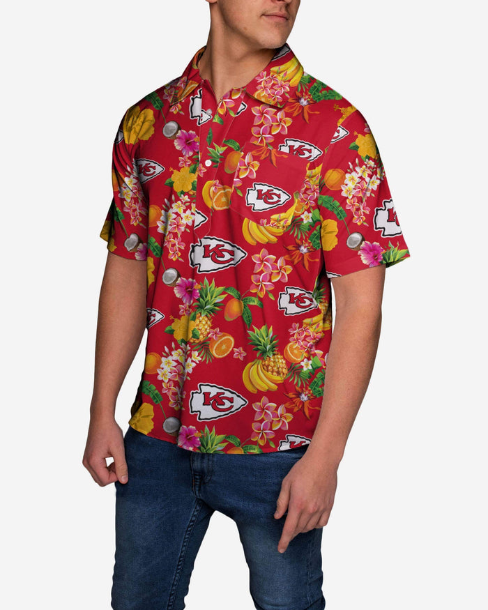 Kansas City Chiefs Fruit Flair Short Sleeve Polo Shirt FOCO - FOCO.com