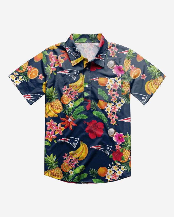 New England Patriots Fruit Flair Short Sleeve Polo Shirt FOCO - FOCO.com