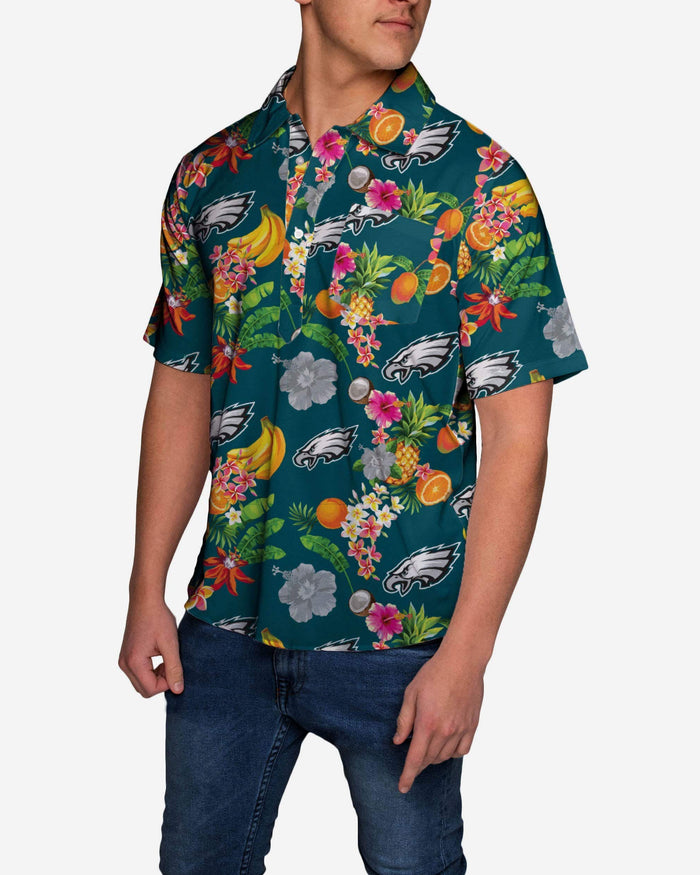 Philadelphia Eagles Fruit Flair Short Sleeve Polo Shirt FOCO - FOCO.com