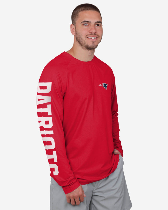 New England Patriots Rash Guard Long Sleeve Swim Shirt FOCO S - FOCO.com