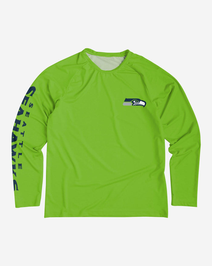 Seattle Seahawks Rash Guard Long Sleeve Swim Shirt FOCO - FOCO.com