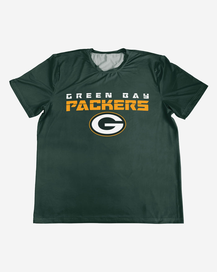 Green Bay Packers Rash Guard Short Sleeve Swim Shirt FOCO - FOCO.com