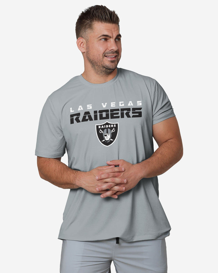 Las Vegas Raiders Rash Guard Short Sleeve Swim Shirt FOCO S - FOCO.com