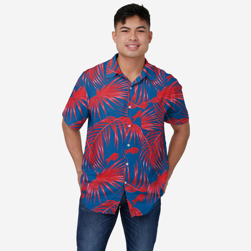 Buffalo Bills Hawaiian Button Up Shirt FOCO S - FOCO.com