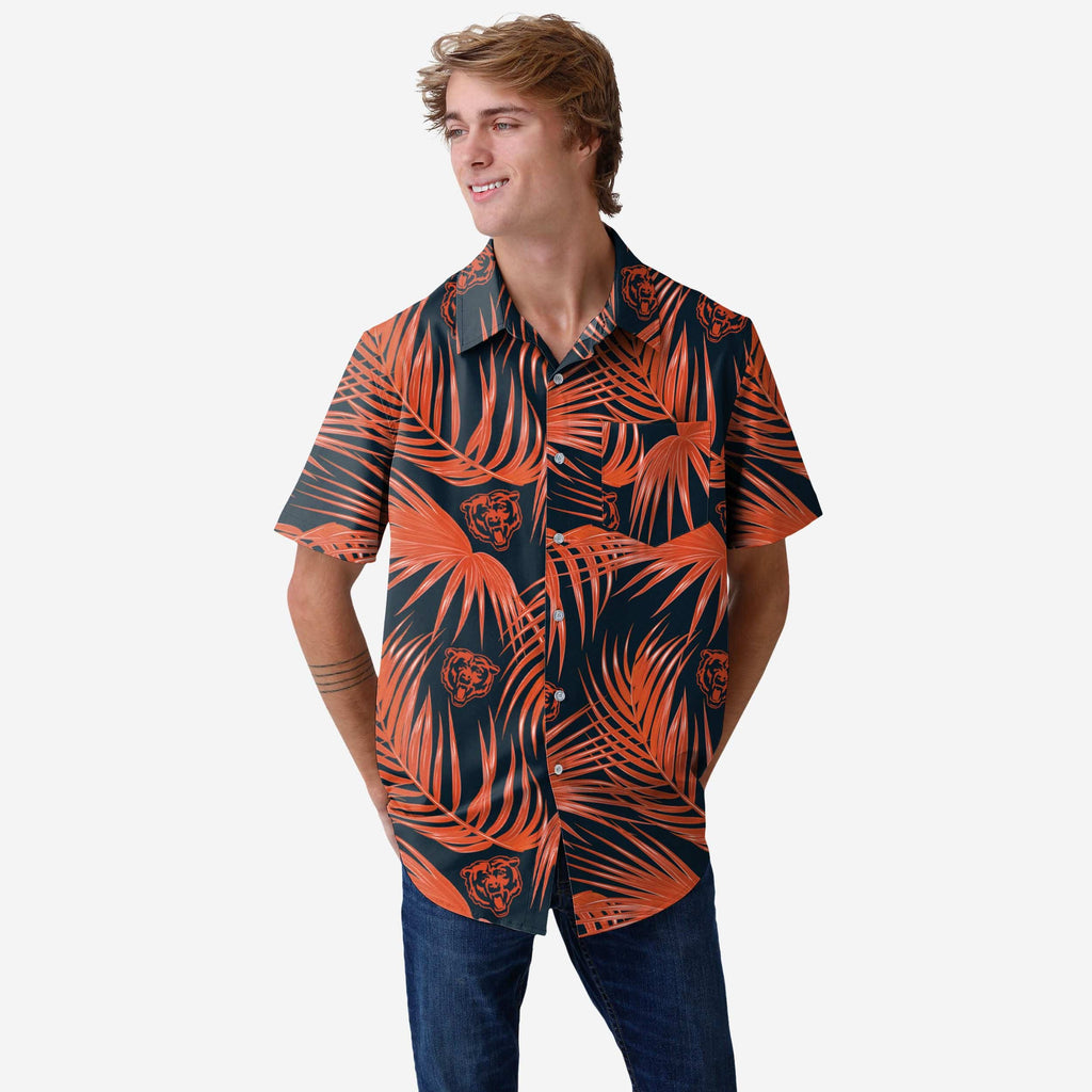 Chicago Bears Hawaiian Button Up Shirt FOCO S - FOCO.com