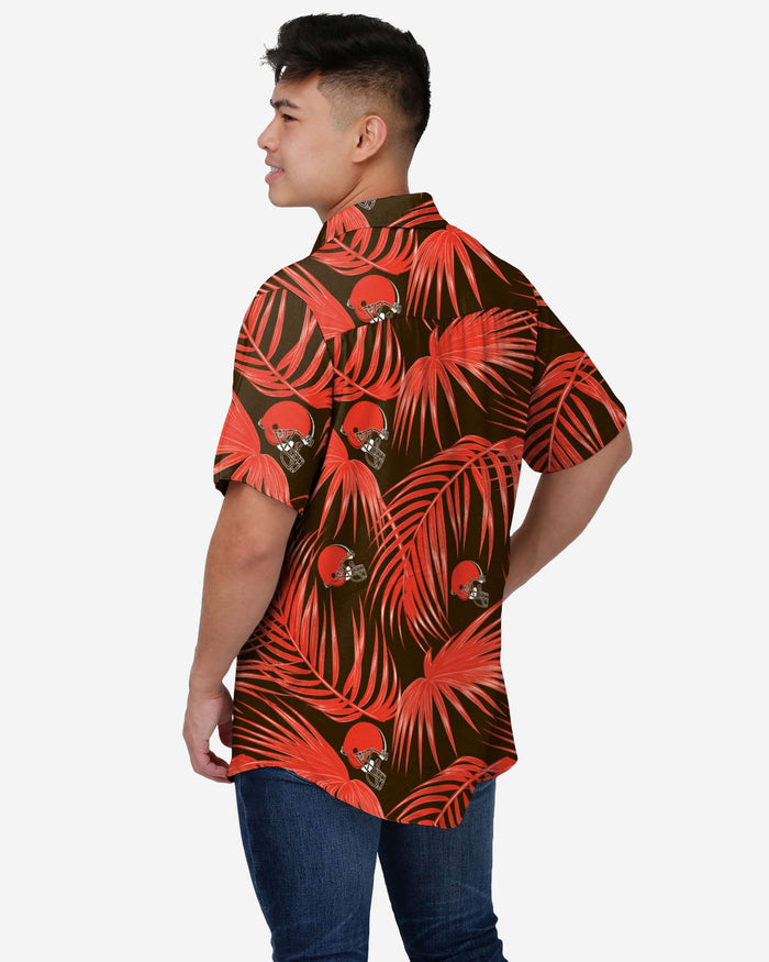 Cleveland Browns Hawaiian Button Up Shirt FOCO - FOCO.com