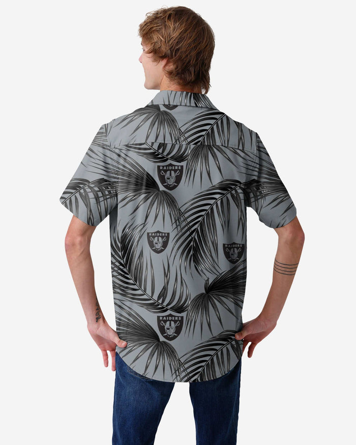 Las Vegas Raiders Hawaiian Button Up Shirt FOCO - FOCO.com