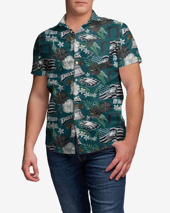 Philadelphia Eagles City Style Button Up Shirt FOCO S - FOCO.com