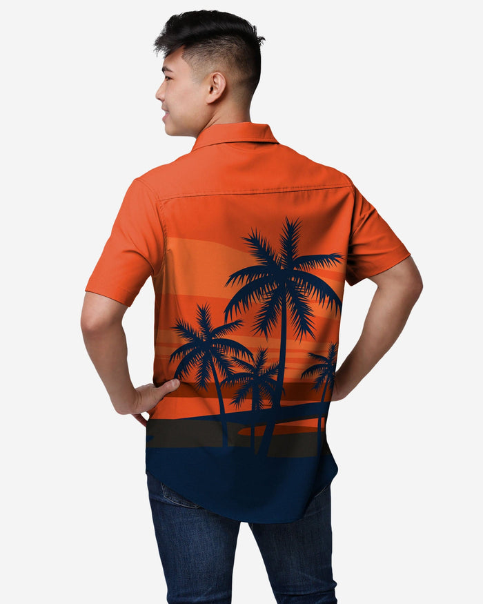 Denver Broncos Tropical Sunset Button Up Shirt FOCO - FOCO.com