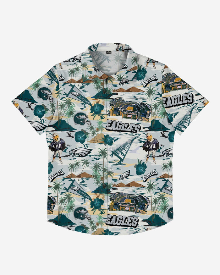 Philadelphia Eagles Thematic Stadium Print Button Up Shirt FOCO - FOCO.com