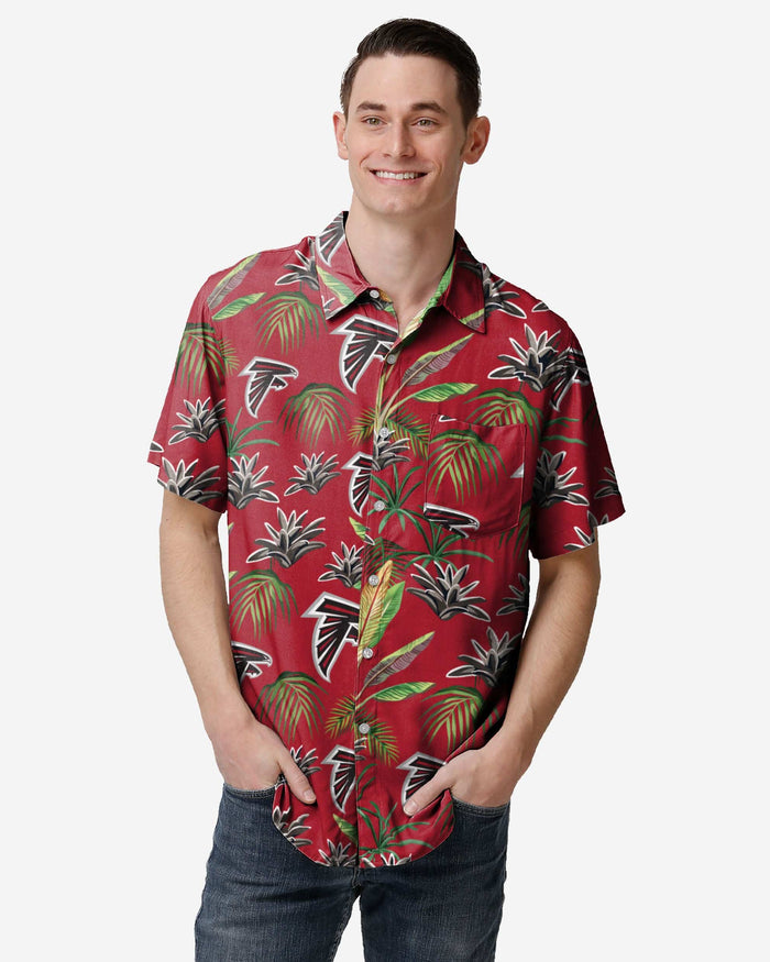 Atlanta Falcons Victory Vacay Button Up Shirt FOCO S - FOCO.com