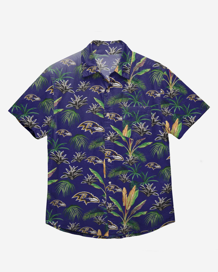 Baltimore Ravens Victory Vacay Button Up Shirt FOCO - FOCO.com