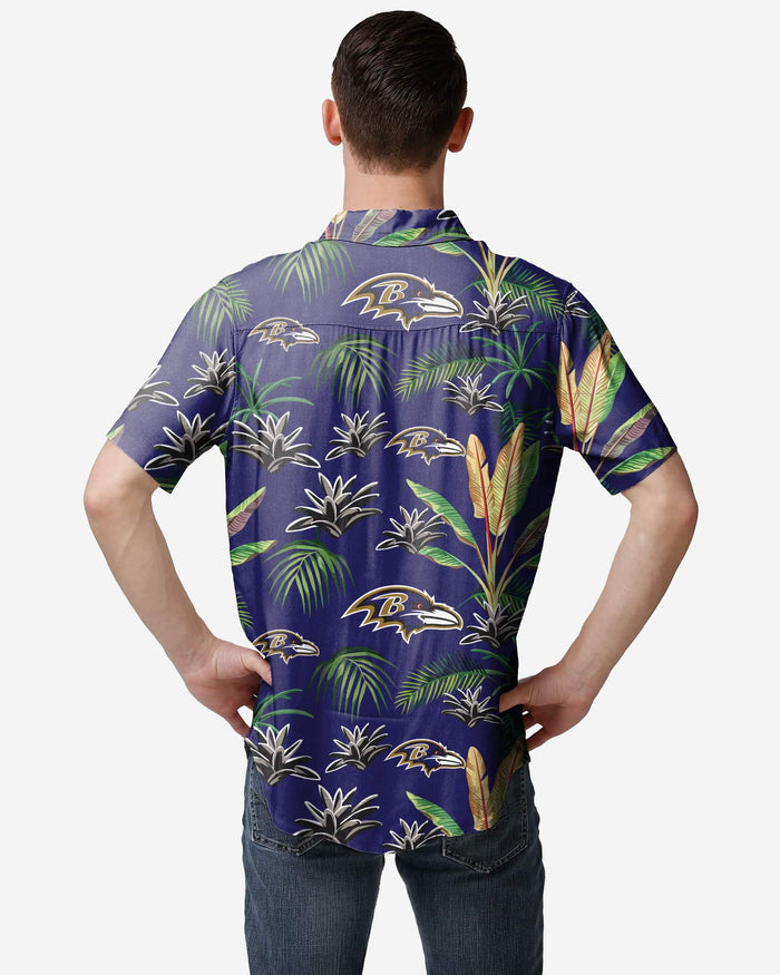 Baltimore Ravens Victory Vacay Button Up Shirt FOCO - FOCO.com