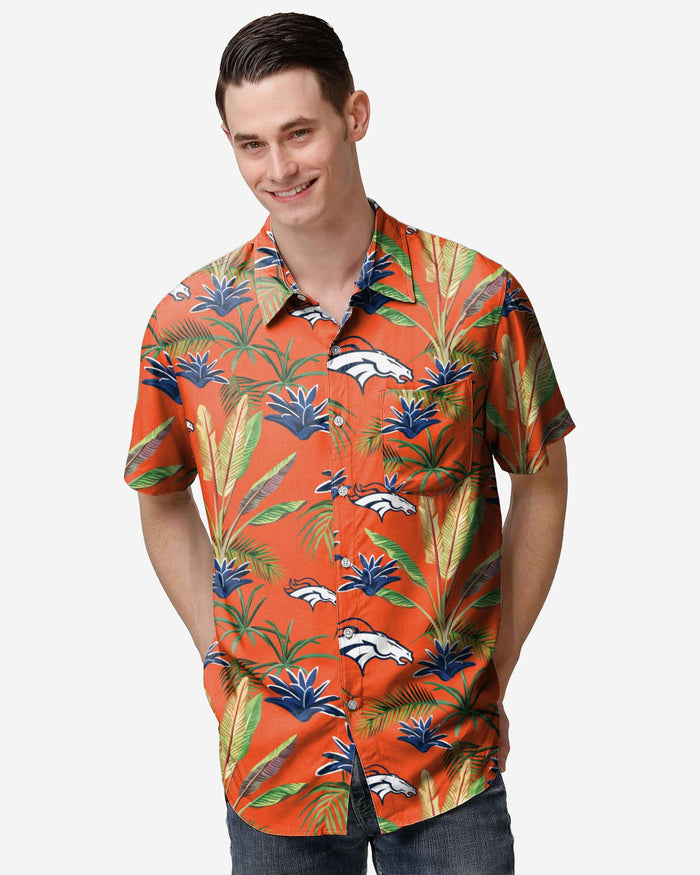 Denver Broncos Victory Vacay Button Up Shirt FOCO S - FOCO.com