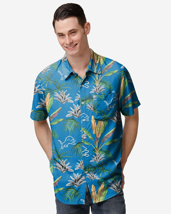 Detroit Lions Victory Vacay Button Up Shirt FOCO S - FOCO.com