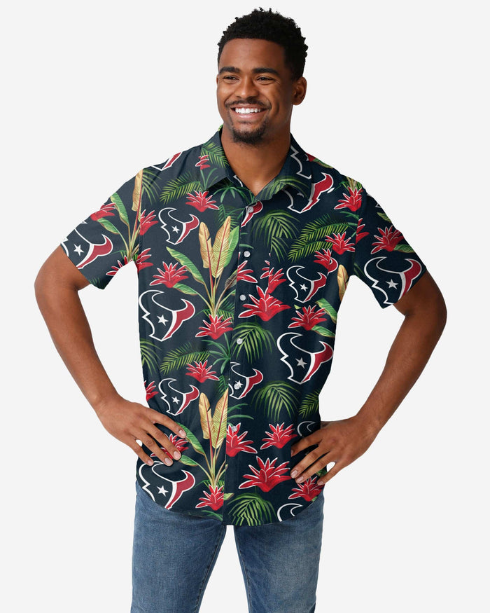 Houston Texans Victory Vacay Button Up Shirt FOCO S - FOCO.com