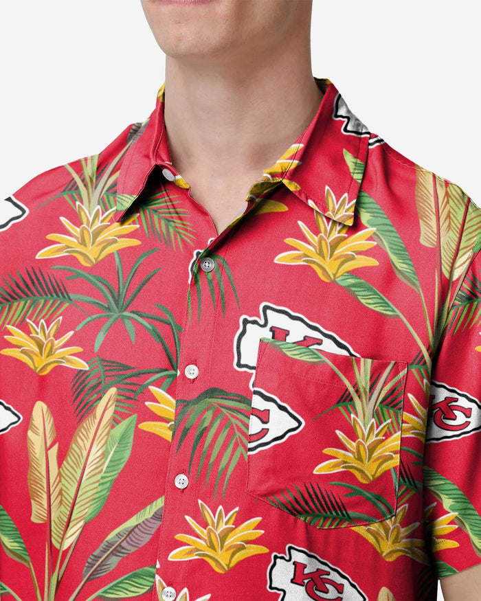 Kansas City Chiefs Victory Vacay Button Up Shirt FOCO - FOCO.com