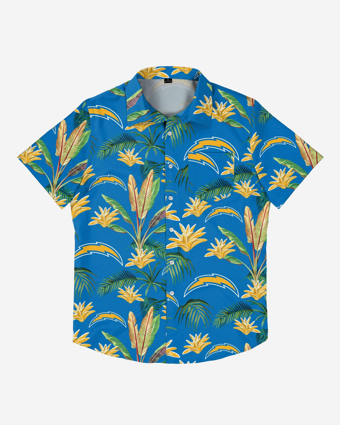 Los Angeles Chargers Victory Vacay Button Up Shirt FOCO - FOCO.com