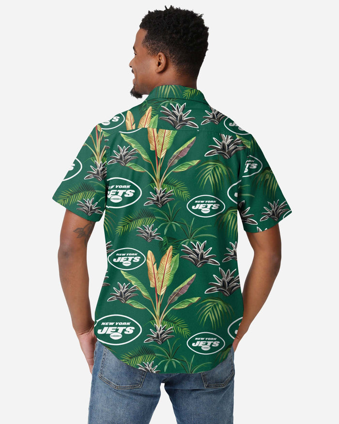 New York Jets Victory Vacay Button Up Shirt FOCO - FOCO.com