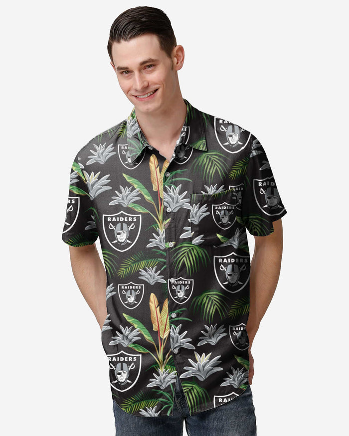 Las Vegas Raiders Victory Vacay Button Up Shirt FOCO S - FOCO.com