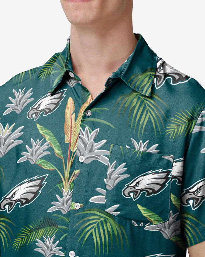 Philadelphia Eagles Victory Vacay Button Up Shirt FOCO - FOCO.com