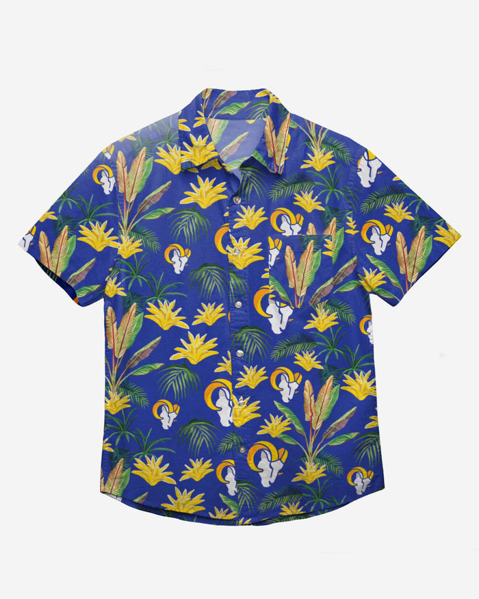 Los Angeles Rams Victory Vacay Button Up Shirt FOCO - FOCO.com