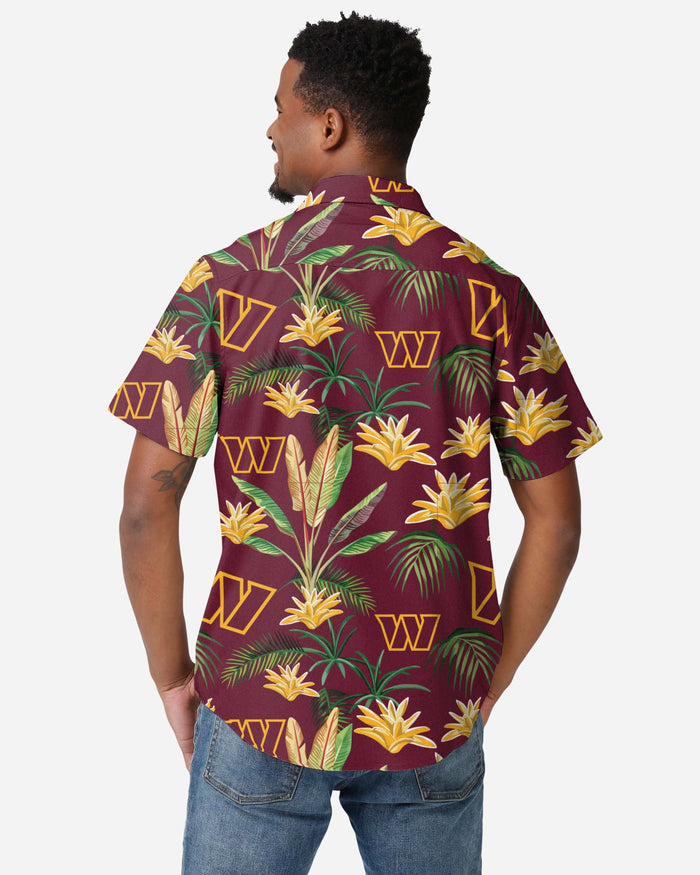 Washington Commanders Victory Vacay Button Up Shirt FOCO - FOCO.com