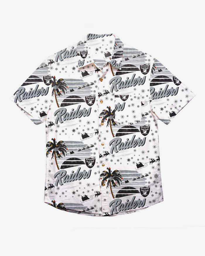 Las Vegas Raiders Winter Tropical Button Up Shirt FOCO - FOCO.com