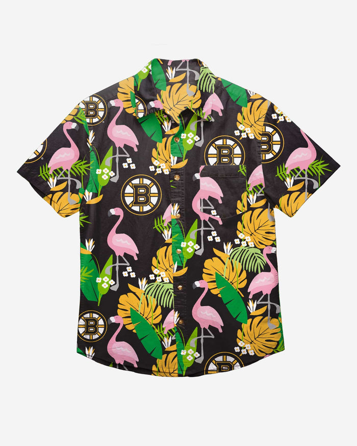 Boston Bruins Floral Button Up Shirt FOCO - FOCO.com